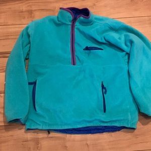 Patagonia reversible fleece/windbreaker half-button jacket